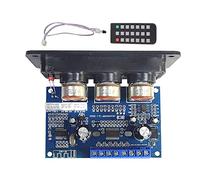 SANSHAN 2.1 Channel Digital Power Amplifier Board with Remote Control 2x25W+50W BT5.0 Subwoofer Class D Amplifier Board DC12-20V