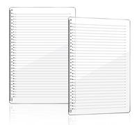 SANSHAN 2 Pcs Straight Line Stencil 28 cm Scale Calligraphy Template for Journaling Envelope Lettering Guide Template Stencil