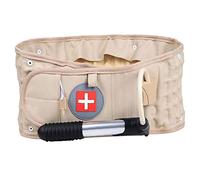 SANSHAN Inflatable Waist Traction Brace Belt Spinal Lumbar Support Back Relief Belt Backache Pain Massager Unisex Skin Color