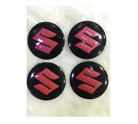 SANSHAOS Car Center Hub Caps Sticker Wheel Centre Sticker Badge Logo Wheel Cap Sticker Wheel Trims for Suzuki Swace Swift SX4 S-Cross Vitara Brezza Xbee 55mm, Set Of 4,B