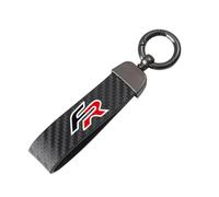 SANSHAOS Car Keyring for Seat FR leon mk3 mk2 5f, Car Key Chain for Men and Women Car Accessories Fob Replacement Business Gifts,Black