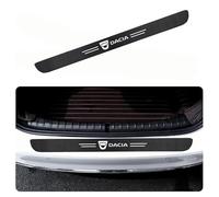 SANSHAOS Car Rear Bumper Protector Guard Carbon Fiber for Dacia Duster 2 2017-2022 2023, Car Trunk Sill Plate Cover Tail Trim Protective Sticker, Anti-Scratch Boot Protector
