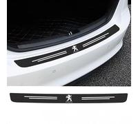 SANSHAOS Car Rear Bumper Protector Guard Carbon Fiber for Peugeot 3008 5008 GT SUV Allure 2017-2023 2024, Car Trunk Sill Plate Cover Tail Trim Protective Sticker, Anti-Scratch Boot Protector