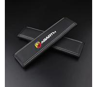 SANSHAOWUDI 2PCS Car Seat Belt Cover for Abarth 500e Cabriolet 2023-2024, Breathable Leather Soft Harness Pad Protect Your Neck and Shoulder Compatible with Cars