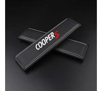 SANSHAOWUDI 2PCS Car Seat Belt Cover for Mini Cooper (R56) 2006-2014, Breathable Leather Soft Harness Pad Protect Your Neck and Shoulder Compatible with Cars