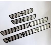 SANSHAOWUDI 4Pcs Car Door Sill Scuff Plate for VW Tiguan 3 2024 Life Elegance R-Line Goal, Welcome Pedal Guard Kick Plates Threshold Cover Stainless Steel Car Door Sill Protector Auto Accessories,A