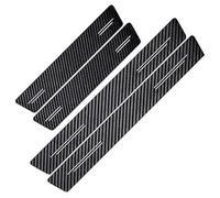 SANSHAOWUDI 4Pcs Carbon Fiber Car Door Sill Protector Stickers for Jeep Grand Cherokee 2011-2017, Pedal Sticker Trim Sill Kick Plates Pedal Protector Cover Scuff Guard Threshold Cover