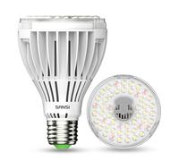 SANSI 350W Plant Lamp, 30W E27 LED Grow Bulb, Full Spectrum Indoor Plant Light, COC Technology, 60° Beam Angle, PPF 47 μmol/s, Plant Coverage: 2x3 Sq Ft