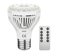 SANSI 4.5W Grow Light Bulb for Plants Full Spectrum E27 Dimmable, Timer