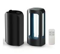 SANSI 42W UV Light Sanitizer with Remote Control Timer, 99.9% UVC Lamp 254nm Wavelength, Portable Ultraviolet Light for Bedroom Hotel Kitchen Bathroom Cleaning- Ozone Free