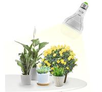 SANSI E27 15W LED Hortciole Lamp for Indoor Plants, Full Spectrum Plant Growth Bulb 200W Equivalent (PPF 27.5μmol/s, Light Angle 120°, Veg Cover 2x2 sq ft)