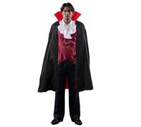 SANSIWU Adult Men's Halloween Gothic Vampire Costume Deluxe Fancy Dress | Adults Deluxe Vampire Fancy Dress Costume Scary Gothic Halloween Horror Costume for Men
