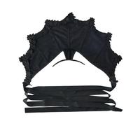 SANSIWU Halloween Gothic Stand Up Vampire Collar Victorian Queen Costume Accessory (Black, One Size)