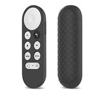 SanSixi New 2021 Silicone Remote Control Cover For Chromecast With For Google TV Voice Remote Anti-Lost Case For Chromecast 2020 (Black)