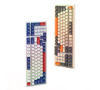 SanSixi New K98 100Keys Mechanical Gaming Keyboard Three Mode Hot Swap Mechanical Keyboard Gaming Rechargeable RGB Type-C Keyboard (Twilight/Red Switch)