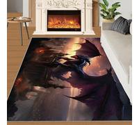 SANSJI Animal Dragon Area Rug 140x200 cm - Non Slip Washable Fantasy Dragon Rugs for Bedroom, Magic Animal Design Indoor Carpet for Boys, Soft & Resistant Floor Decor