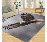 SANSJI Eagles Rugs for Living Room Bald Eagle Bedroom Rug 150x180, Animal Print Carpet, Indoor Washable Rug, Non Slip & Low Pile Area Rugs & Home Decor