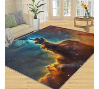 SANSJI Galaxy Rug 180x270 Large Rugs, Space Landscape Rugs for Living Room Mysterious Universe Bedroom Rug, Washable Indoor Carpet & Home Decor, Non Slip & Low Pile
