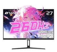SANSUI 27 Inch WQHD 240Hz Gaming Monitor 1440P-1ms AMD FreeSync 丨DCI-P3 98% 丨Fast IPS丨Speakers丨HDR10 丨2×DisplayPort 1.4丨2×HDMI丨Height Adjustable Vertical/Horizontal Rotating Gaming PC Monitor