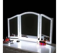 SANSUN LED Vanity Mirror Lights for Makeup Dressing Table Vanity Set, Zigzag 4m Flexible LED Strip Light, Non-Dimmable (Mirror Not Include)