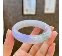 SANSWUNIU 1 Pcs Circular Bracelet Fashion Jade,Bangles Chinese Style Women,Nephrite Bracelet,Floating Floral Design,Good Luck Gifts with Jewelry Box,Birthday Present(Size:62mm/2.44inch)