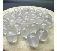 SANSWUNIU 30pcs Energy Stone Beads，Jade Chalcedony Beads，Smooth Loose Spacer Beads，with Stretch Cord，for Jewelry Making DIY Bracelet Accessories(Size:12mm（0.5inch）)