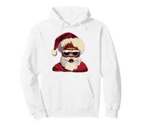 Santa Afro African American Santa Black Christmas Pajamas Pullover Hoodie