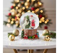 Santa And Friends Musical Snowglobe