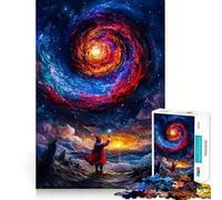 Santa And The Cosmic Spiral Puzzle for Teenagers 1000 Pieces Smart Reason Toy Stress Release Sharp Edge Birthday Gift (50x75cm)