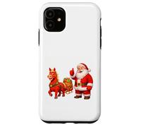 Santa Approving Sleigh Ride With Horse Case for iPhone 11