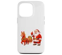 Santa Approving Sleigh Ride With Horse Case for iPhone 13 Pro