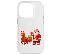 Santa Approving Sleigh Ride With Horse Case for iPhone 14 Pro