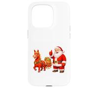 Santa Approving Sleigh Ride With Horse Case for iPhone 15 Pro