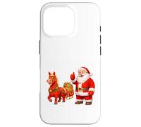 Santa Approving Sleigh Ride With Horse Case for iPhone 16 Pro