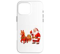 Santa Approving Sleigh Ride With Horse Case for iPhone 16 Pro Max