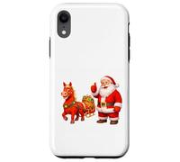 Santa Approving Sleigh Ride With Horse Case for iPhone XR