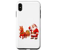 Santa Approving Sleigh Ride With Horse Case for iPhone XS Max