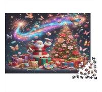 Santa at North Pole Mailbox with Bird 1000 Piece Sturdy Cardboard Classic Jigsaw Puzzle for Adult Jigsaws, Impossible Hard Challenge, Decompression & Wall Decor, Great Relaxation Gift 52x38cm/1000pcs