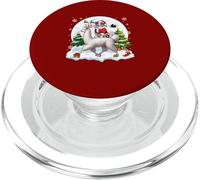 Santa Aussie Riding Llama Reindeer Christmas Owner Kids PopSockets PopGrip for MagSafe