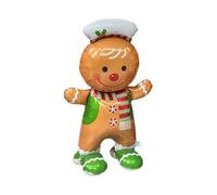 Santa Balloon - Large Christmas Theme Foil Decoration - Parties Supplies Holiday Balloons, Inflatable Santa Gingerbread Walnut Man for Home Restaurant