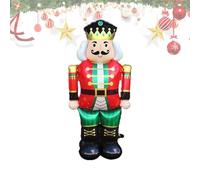 Santa Balloon - Large Standing Decorative Balloon,Inflatable Santa Gingerbread Walnut Man with Stable Base, Photo Props Parties Supplies for Home Hotel