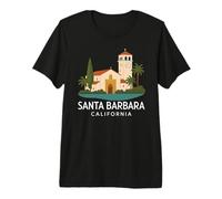 Santa Barbara Beach Retro California Surf Isla Vista Mission Premium T-Shirt