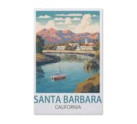 Santa Barbara California,Jigsaws Puzzles 1000 Pieces Classic Jigsaws Educational Games Toys,Best Gift for Adults and Kids(50x70cm)-AB24