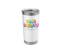 Santa Barbara California Mid-Century Modern Design Stainless Steel Insulated Tumbler
