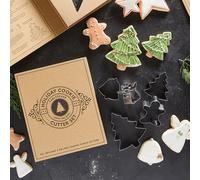 Santa Barbara Christmas Cookie Cutter Gift Set in Brown Santa Barbara Brown