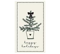 Santa Barbara Design Studio Christmas Napkin - Pack of 20 Disposable Paper Holiday Napkins, Guest Towels, Happy Holidays