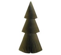Santa Barbara Design Studio Honeycomb Paper Christmas Trees - 3D Foldable Fir Tree Holiday Centerpiece Green, 14" Tall, Balsam - Forest Green
