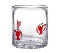 Santa Barbara Design Studio Icons Glassware Double Old Fashioned Glass, 14 Ounces, Lobster