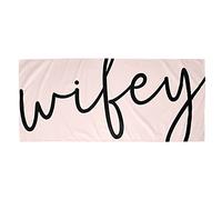 Santa Barbara Design Studio Lili + Delilah Quick Dry Oversized Beach Towel, 78 x 35-Inch, Wifey