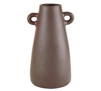 Santa Barbara Design Studio Pure Design Modern Paper Mache with 2 Handles Vase for Home Décor, Tall, Brown